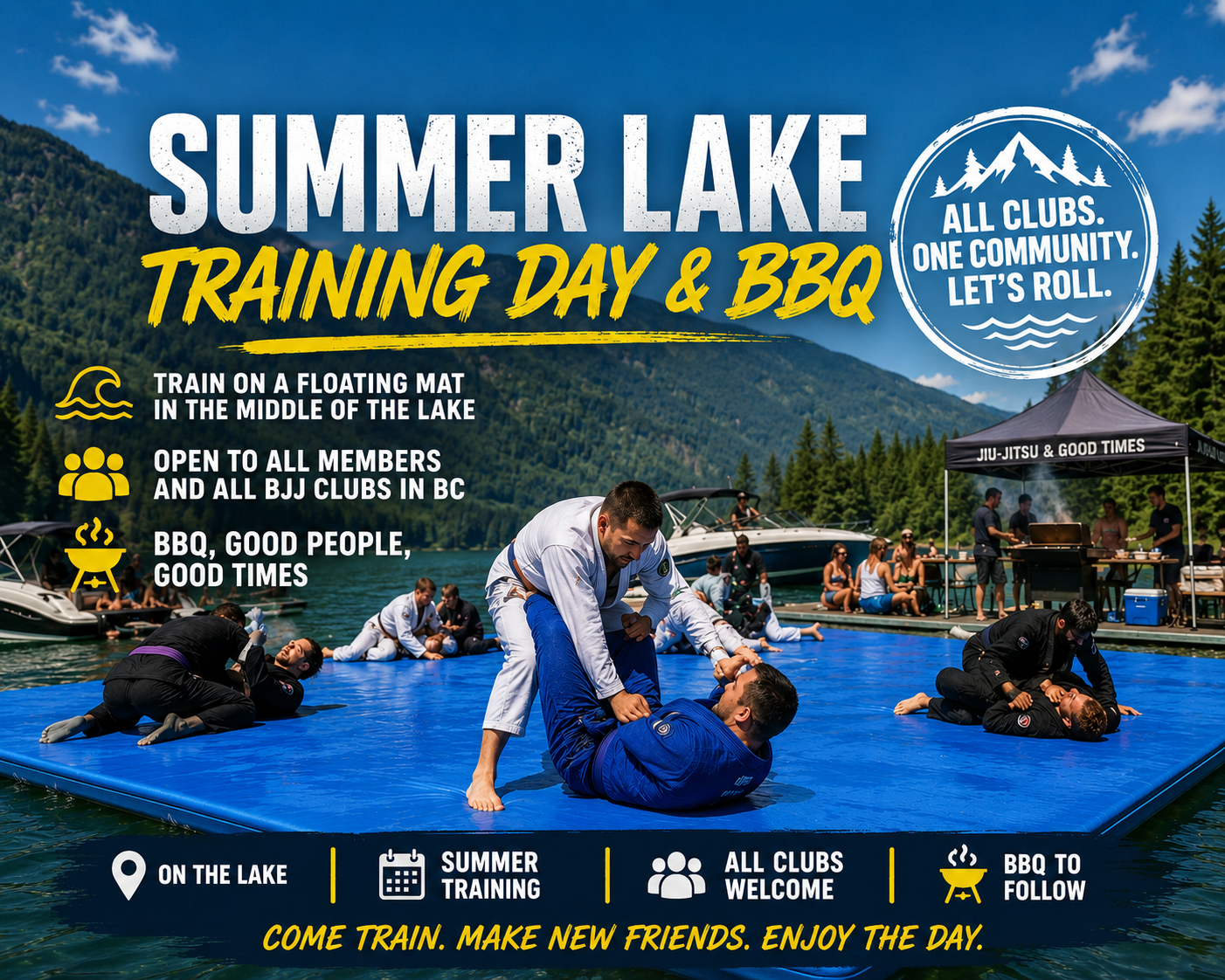 Training on the Lake and BBQ